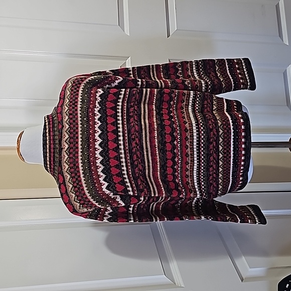 Heirloom Collections Womens Vintage Y2K Zip-up Collared Cardigan Sz XL - Picture 4 of 10